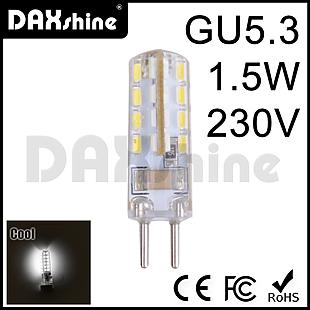 1 x Daxshine 32LED Bulb GU5.3-1.5W AC230V Cool White 6000-6500K              